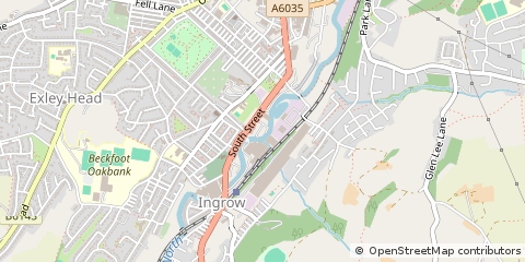 Map of Keighley, West Yorkshire