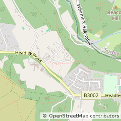 Map of Hindhead, Hampshire