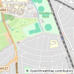 Map of Wembley, Middlesex