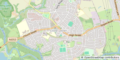 Map of Bolton, Lancashire
