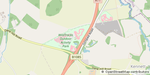 Map of Newmarket, Suffolk