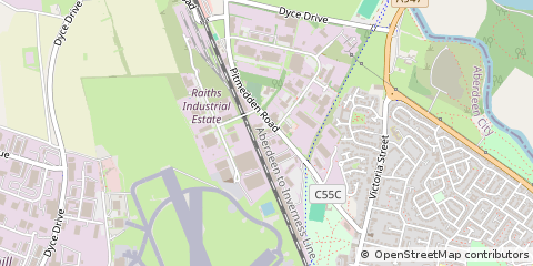 Map of Aberdeen, Aberdeenshire