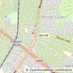 Map of Sutton Coldfield