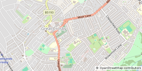 Map of Merseyside