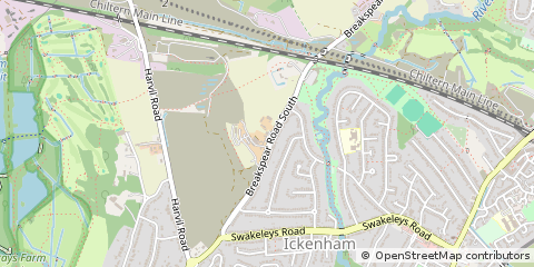 Map of Uxbridge