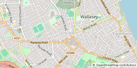 Map of Merseyside