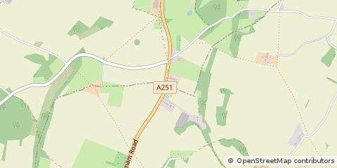Map of Faversham, Kent