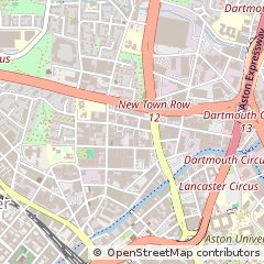 Map of Birmingham, West Midlands