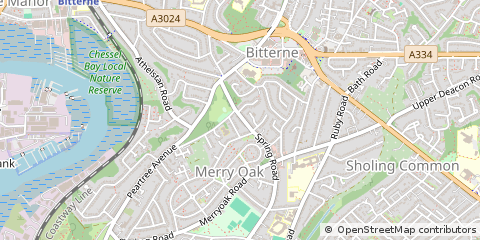 Map of Southampton, Hampshire