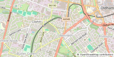 Map of Oldham
