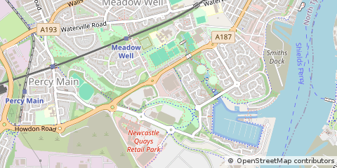 Map of North Shields