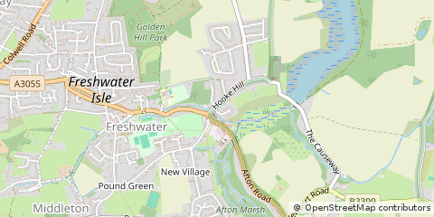 Map of Freshwater, Isle of Wight