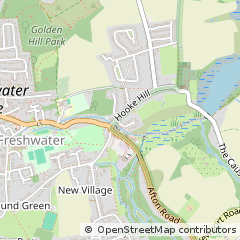 Map of Freshwater, Isle of Wight