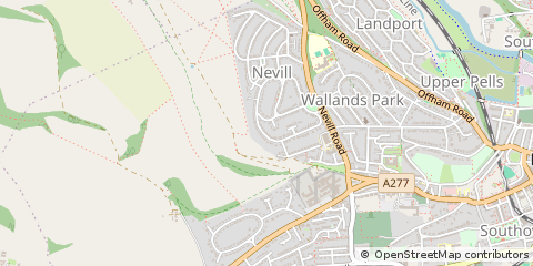 Map of Lewes