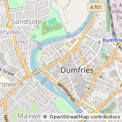 Map of Dumfries, Dumfries and Galloway