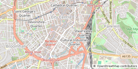 Map of Sheffield