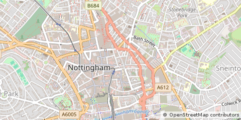 Map of Nottingham