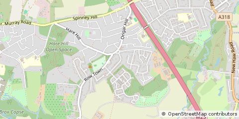 Map of Addlestone, Surrey