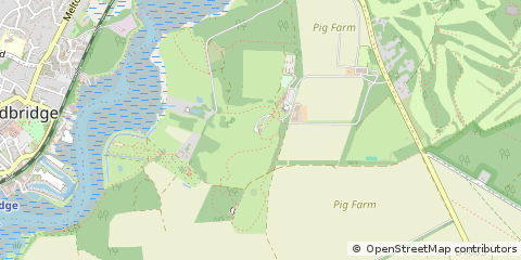 Map of Woodbridge, Suffolk