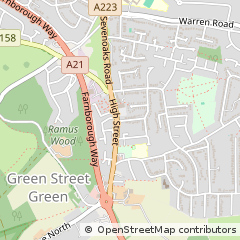 Map of Orpington, Kent