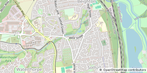Map of Sheffield, South Yorkshire