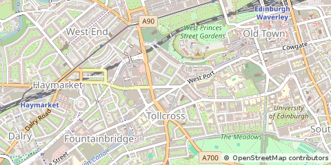 Map of Edinburgh