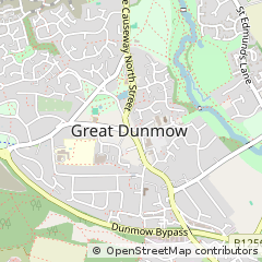 Map of Dunmow, Essex