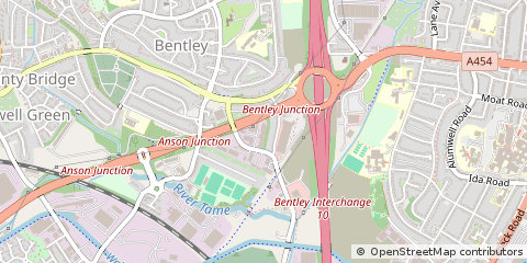 Map of Walsall, West Midlands