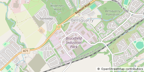 Map of Livingston, West Lothian