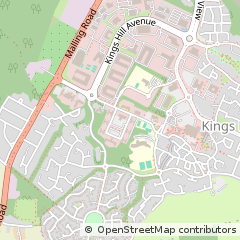 Map of West Malling, Kent
