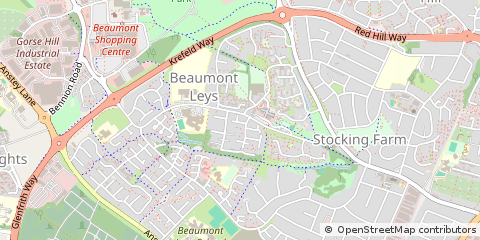 Map of Leicester