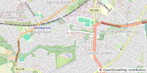 Map of Wigan