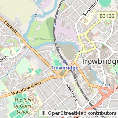 Map of Trowbridge, Wiltshire