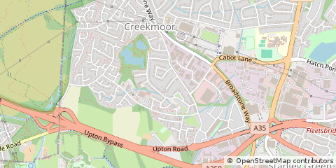 Map of Poole, Dorset