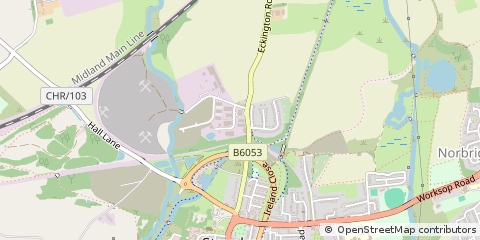 Map of Chesterfield