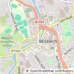 Map of Wisbech, Cambridgeshire