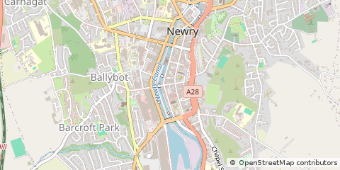 Map of Newry, County Down