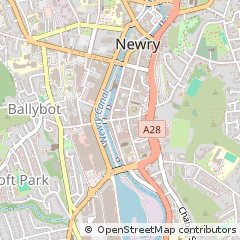 Map of Newry, County Down