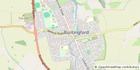 Map of Buntingford