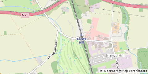 Map of Enfield, Middlesex