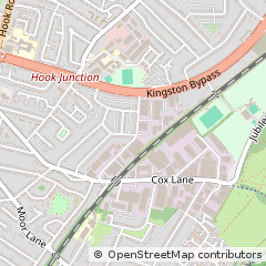 Map of Chessington, Surrey