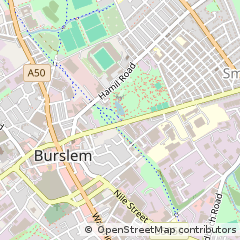 Map of Stoke-on-Trent, Staffordshire