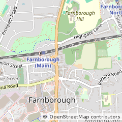 Map of Farnborough, Hampshire