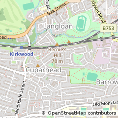 Map of Coatbridge, Lanarkshire