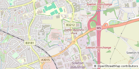 Map of Exeter, Devon