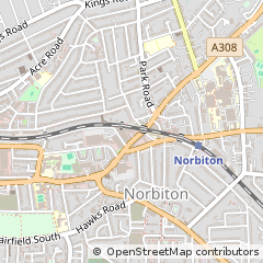Map of Kingston Upon Thames, Surrey