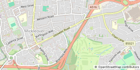 Map of Derby, Derbyshire