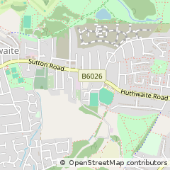 Map of Huthwaite, Nottinghamshire