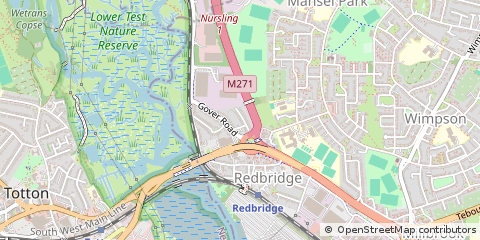 Map of Southampton, Hants