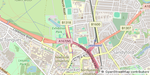 Map of Newcastle Upon Tyne